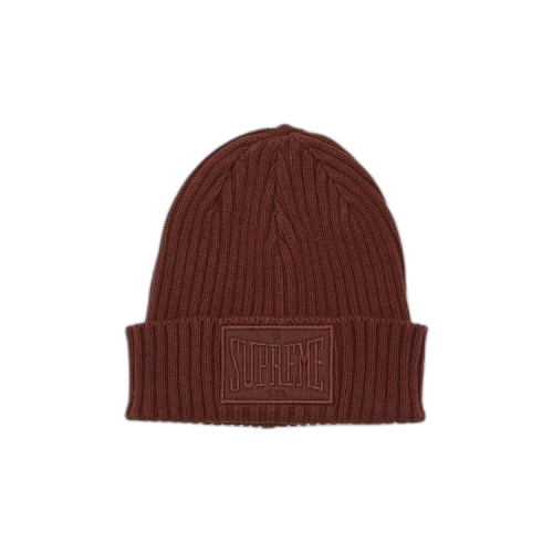 Supreme Overdyed Patch Beanie 'Brown'