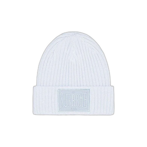 Supreme Overdyed Patch Beanie 'Light Blue'