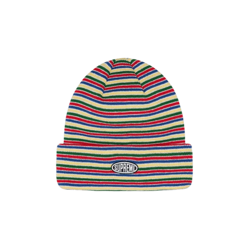 Supreme Multi Stripe Beanie 'Yellow'