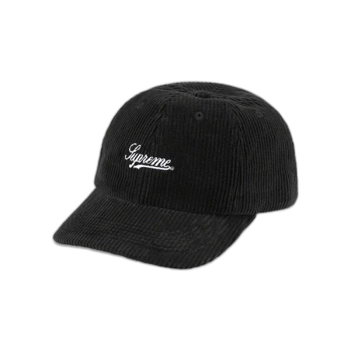 Supreme Script Corduroy 6-Panel 'Black'