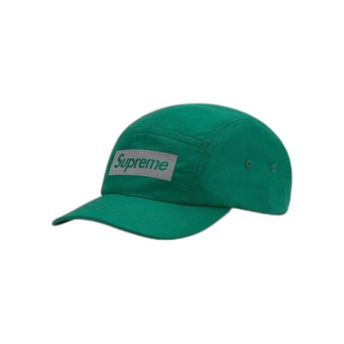 Supreme Reflective Jacquard Logo Camp Cap 'Green'