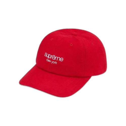 Supreme Waxed Wool 6-Panel 'Red'