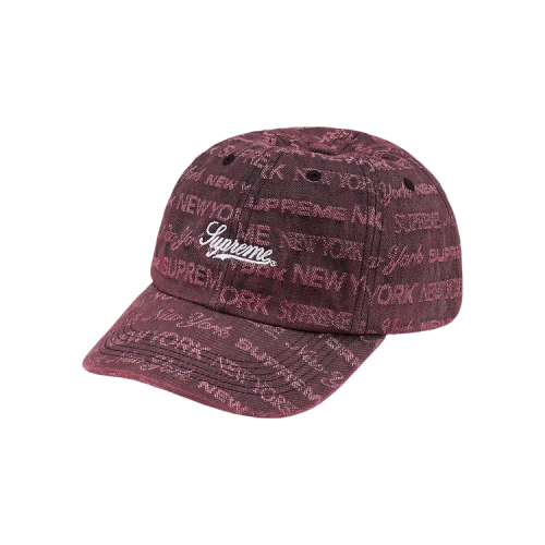 Supreme Multi Type Jacquard Denim 6-Panel 'Purple'