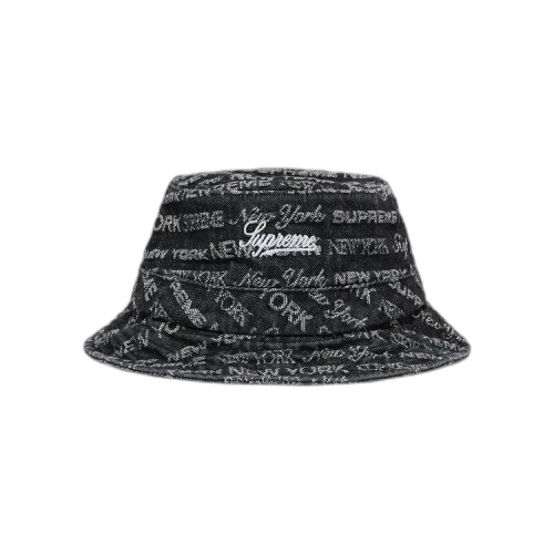 Supreme Multi Type Jacquard Denim Crusher 'Black'
