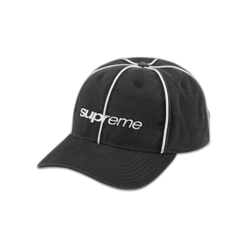 Supreme Piping 6-Panel 'Black'