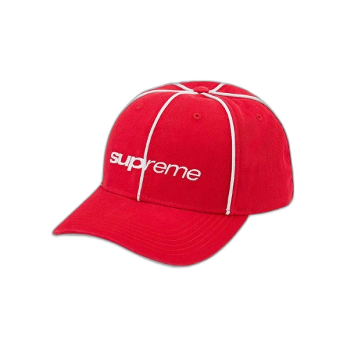 Supreme Piping 6-Panel 'Red'