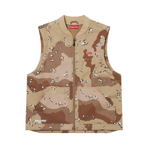 Supreme x WINDSTOPPER Work Vest 'Chocolate Chip Camo'