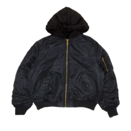 Supreme Faux Fur Reversible MA-1 'Black'