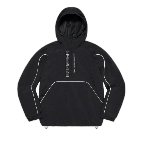 Supreme Paneled Half Zip Pullover 'Black'