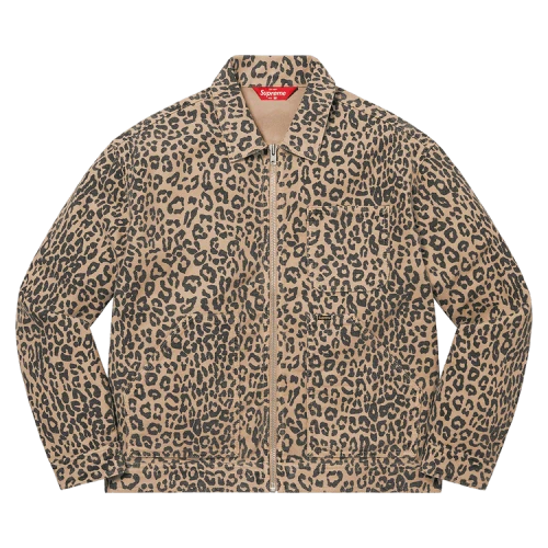 Supreme Moleskin Work Jacket 'Leopard'