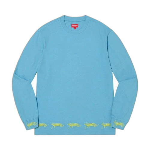 Supreme Signature Long-Sleeve Top 'Blue'