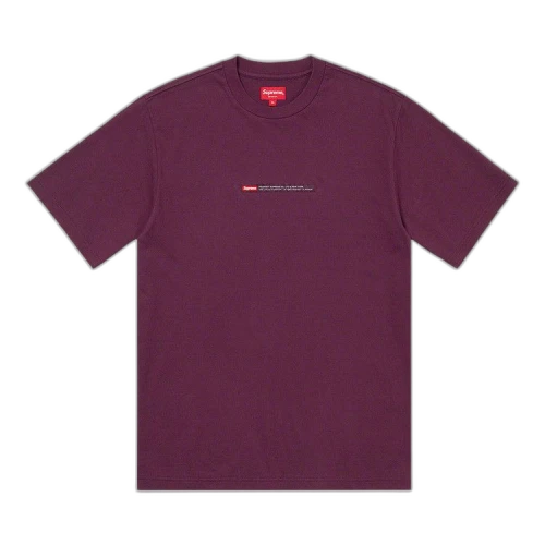 Supreme Property Label Short-Sleeve Top 'Eggplant'