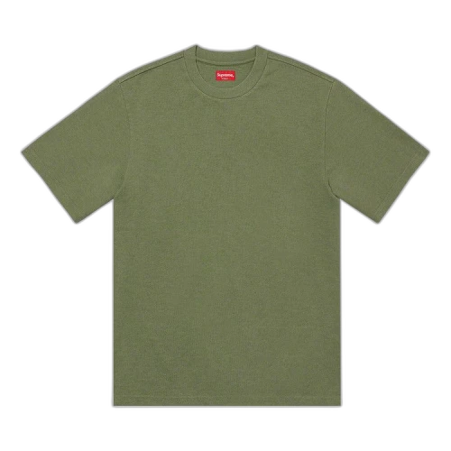 Supreme Contrast Appliqué Short-Sleeve Top 'Olive'