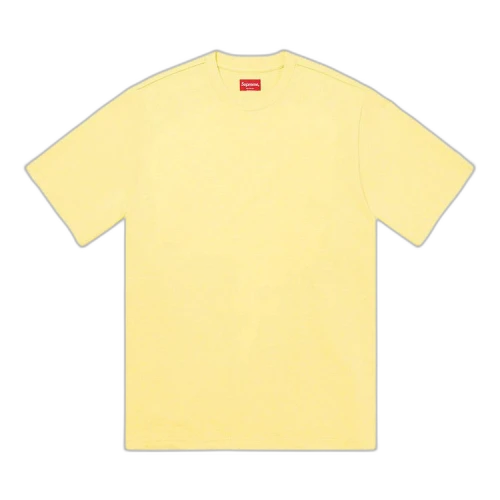 Supreme Contrast Appliqué Short-Sleeve Top 'Pale Yellow'