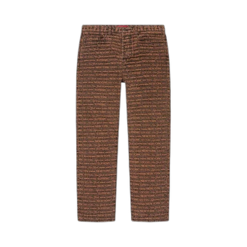Supreme Multi Type Jacquard Regular Jean 'Brown'