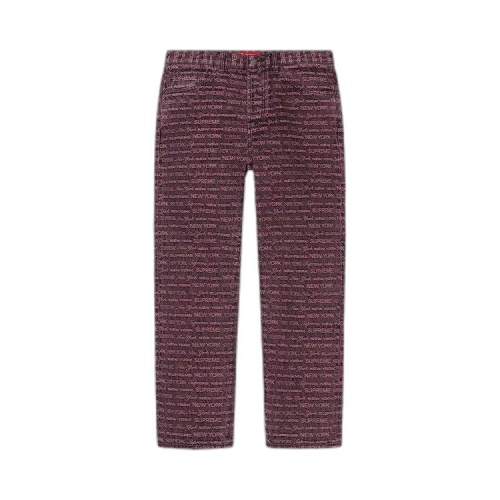 Supreme Multi Type Jacquard Regular Jean 'Purple'