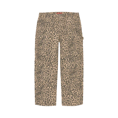 Supreme Moleskin Double Knee Painter Pant 'Leopard'