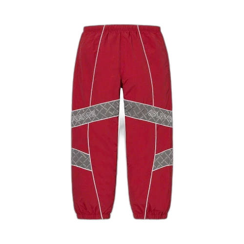 Supreme Jacquard Panel Track Pant 'Red'