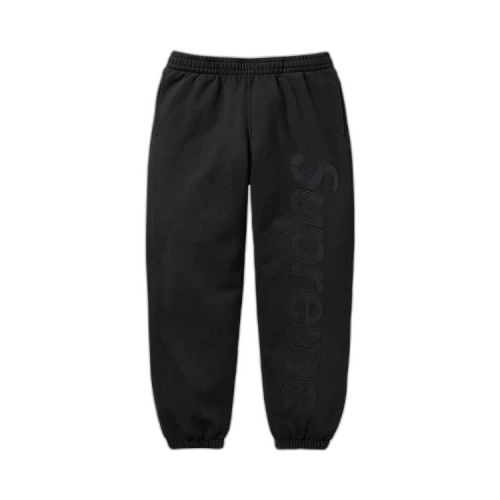 Supreme Satin Appliqu� Sweatpant 'Black'