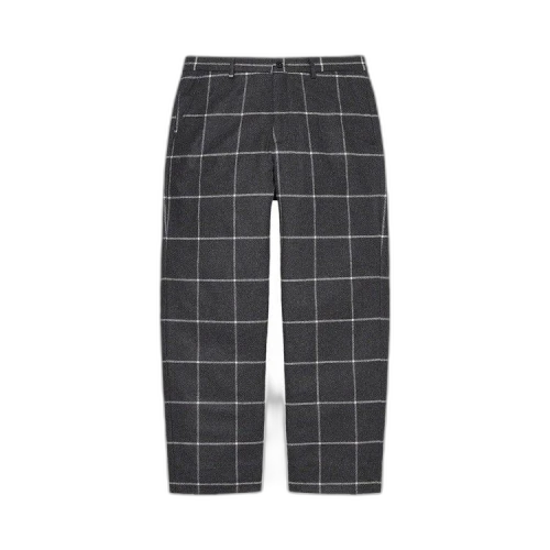 Supreme Windowpane Wool Trouser 'Black'