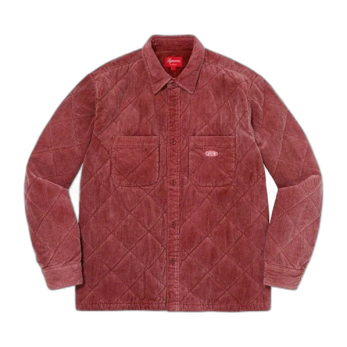 Supreme Quilted Corduroy Shirt 'Rust'