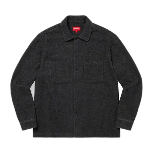 Supreme Brushed Flannel Twill Shirt 'Black'