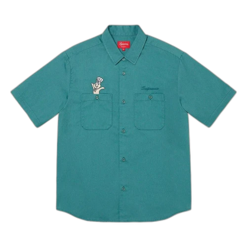 Supreme Doughboy Short-Sleeve Work Shirt 'Work Green'