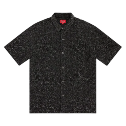 Supreme Lurex Short-Sleeve Shirt 'Black'
