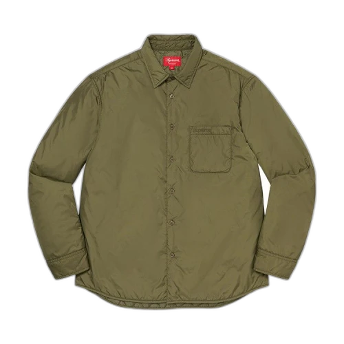 Supreme Nylon Filled Shirt 'Olive'