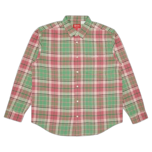 Supreme Plaid Flannel Shirt 'Pink'