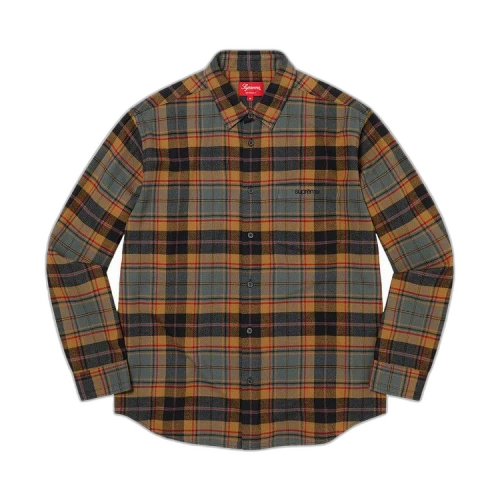 Supreme Plaid Flannel Shirt 'Rust'