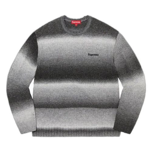 Supreme Gradient Stripe Sweater 'Black'