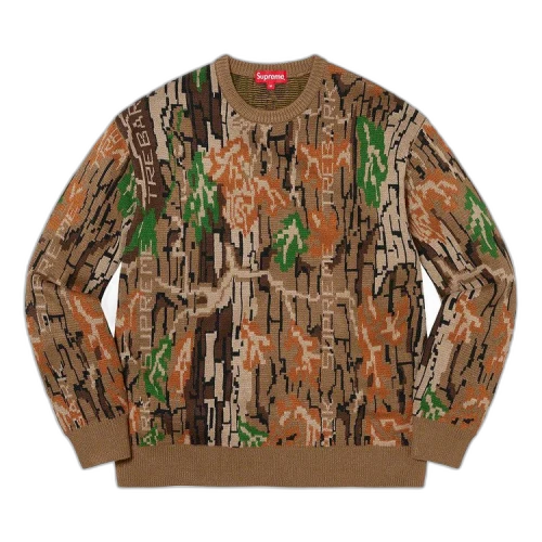 Supreme Trebark Camo Sweater 'Brown'