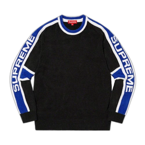Supreme Stripe Chenille Sweater 'Black'