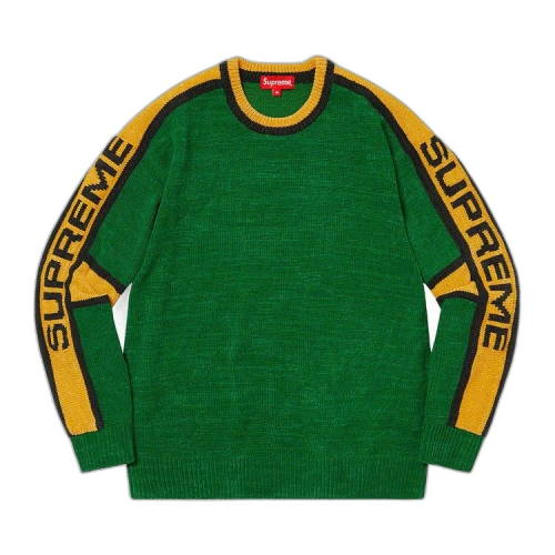 Supreme Stripe Chenille Sweater 'Green'