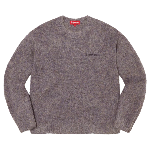 Supreme Mohair Sweater 'Purple Melange'