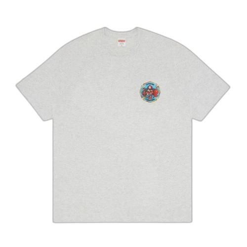 Supreme FDNY Engine 9 Tee 'Ash Grey'