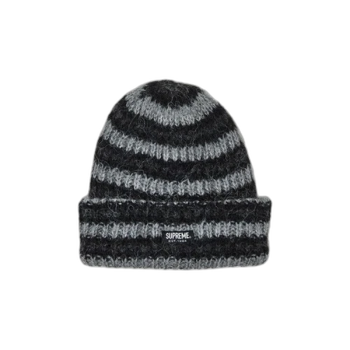 Supreme Loose Stripe Beanie 'Black'