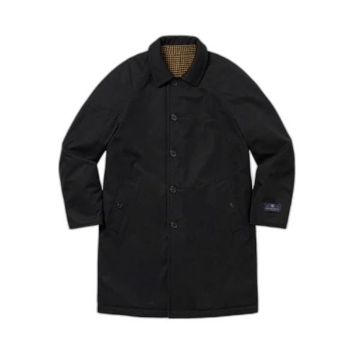 Supreme Reversible Houndstooth Overcoat 'Black'
