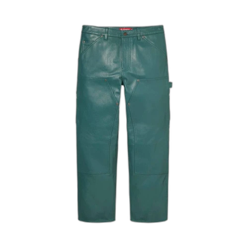 Supreme Leather Double Knee Painter Pant 'Dusty Teal'