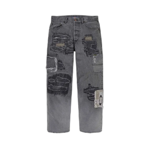 Supreme x blackmeans Mended Loose Fit Jean 'Washed Black'