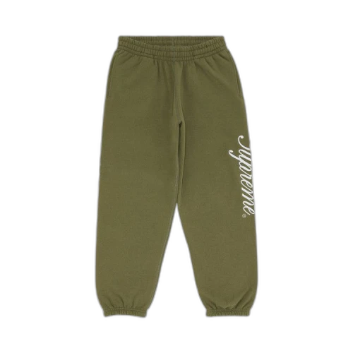 Supreme Raised Script Sweatpant 'Light Olive'