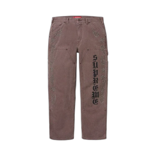 Supreme Paisley Studded Double Knee Painter Pant 'Brown'