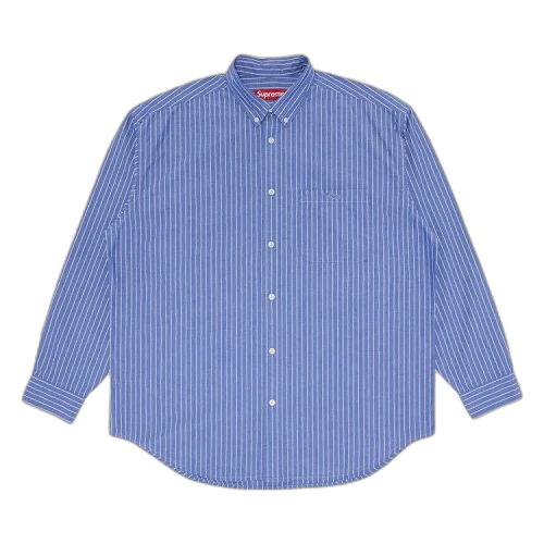 Supreme Loose Fit Stripe Shirt 'Blue'