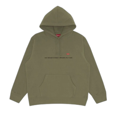 Supreme Shop Small Box Hooded Sweatshirt - Brooklyn 'Light Olive'