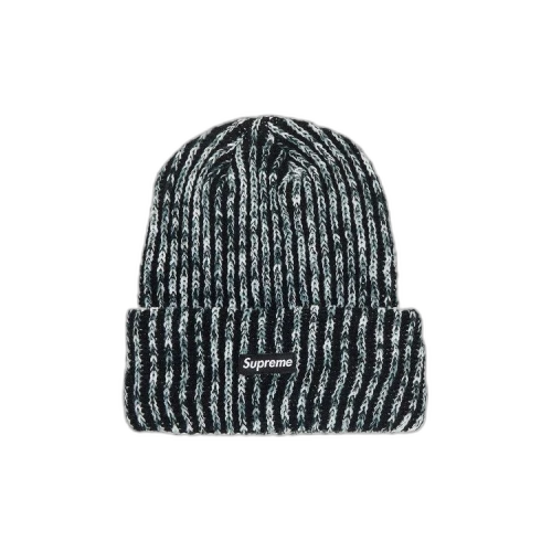 Supreme Rainbow Loose Guage Beanie 'Black'