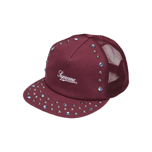Supreme x b.b. Simon Studded Canvas 6-Panel 'Burgundy'