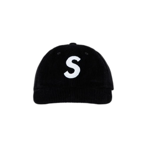 Supreme Corduroy S Logo 6-Panel 'Black'