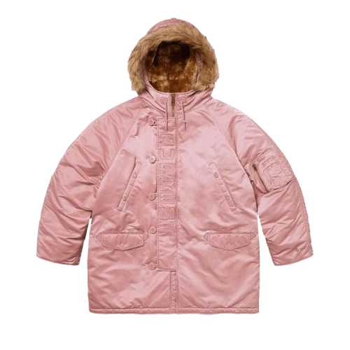 Supreme Washed Flight Satin N-3B Parka 'Dusty Pink'