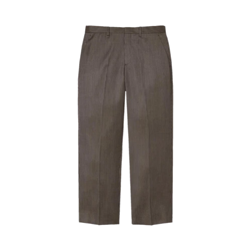 Supreme Striped Wool Trouser 'Brown Stripe'
